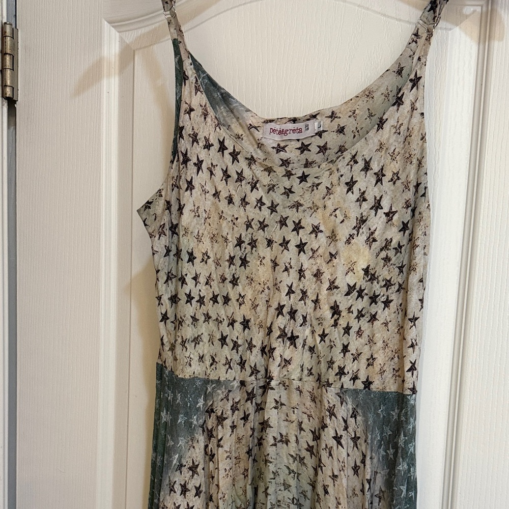 Pete & Greta Johnny Was Sleeveless Star-Print Maxi Dress - Picture 3 of 5